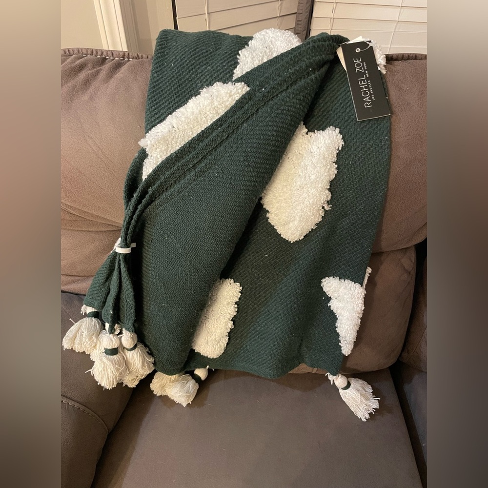 NWT Rachel Zoe Christmas tree blanket
